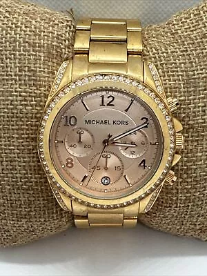 Michael Kors Blair MK5263 Women's Rose Gold-Tone Analog Dial Quartz Watch JNA735 • $500.99