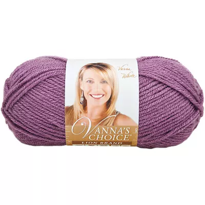 3 Pack Lion Brand Vanna's Choice Yarn-Dusty Purple 860-146 • £18.89