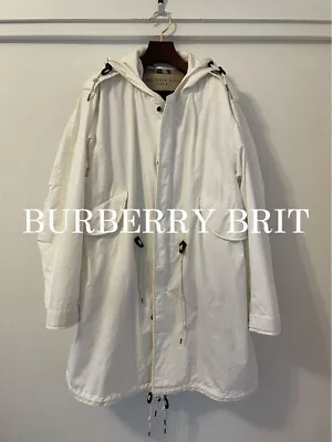 Men's Burberry BRIT Mods Coat Snow Camo With Liner Size L. • $303