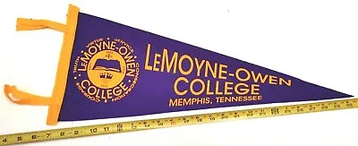 Vintage Lemoyne - Owen College Memphis Tennessee Felt Pennant 23.5  {cm213} • $32