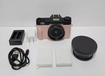 $119 • Buy Digital Cameras For Photography 4K 48MP Vlogging Camera 16X Digital Zoom Manu...