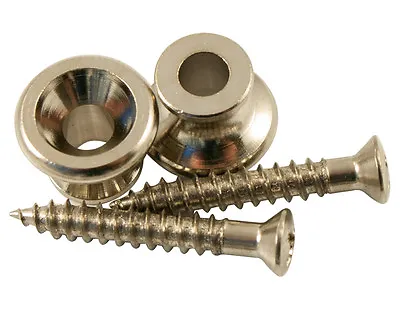 Kluson Replacement Gibson Or Epiphone Strap Button Nickel (set 2) • $16.29