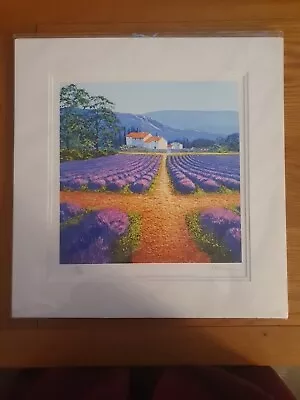 Signed And Limited Print By A W Clardge. Lavender Fields • £19.99