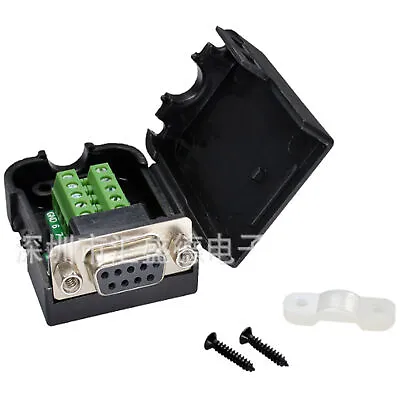 D-sub DB9 Breakout Board Connector With Case 9 Pin Female RS232 Serial • $8.45