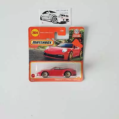 2024 Matchbox Porsche 911 Carrera Cabriolet Short Card • $3.29