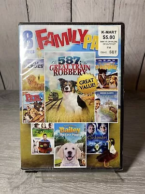 Family Pack 8 Movies; 1 Disc DVD; 587 Great Train Robbery 7 More Movies; NEW • $11.35