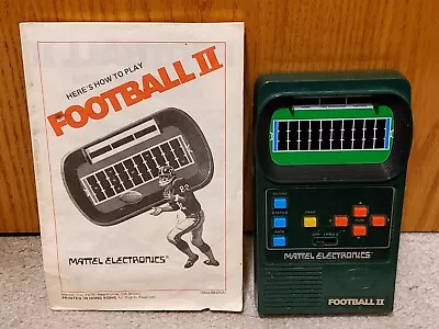 Mattel Classic Football 2 With Manual No Sound 1978 Version 9V Battery • $32.99