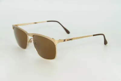 Vuarnet 039 Metal Gold Sunglasses PX2000 Mineral Brown Lens • $129