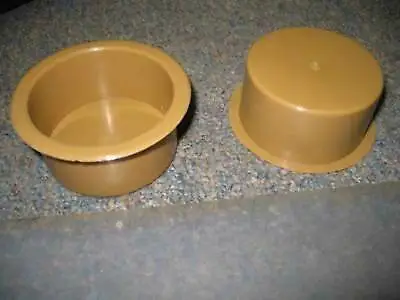 Brown Carmel Universal Plastic Cup Holders! Center Console! VAN/RV/Car/Truck • $12.99