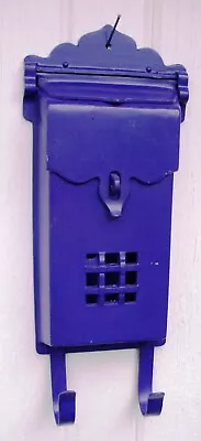 Vintage Mail Box Metal Wall Mount ~ Porch Decorations ~ Purple • $65