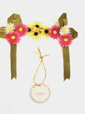 Muffy VanderBear Collection Oatsie Flower Festival Head Wreath & Tag NWOP • $5