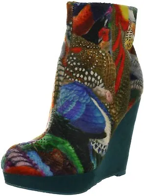 £146.45 • Buy Desigual Women's Desigual Shoe Ankle Heel Boots Ciampino Blue Gaultier
