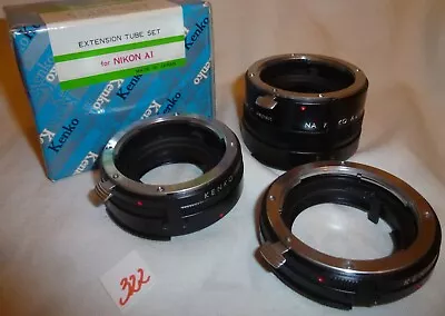 Na Kenko Automatic Extension Tube Set For Nikon Ai; Macro (322) • £81.57