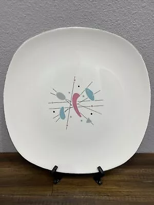 RARE MCM Vintage Edwin Knowles Atomic Mobile Dinner 10.5” Inch Plate MINOR CHIPS • $10.79