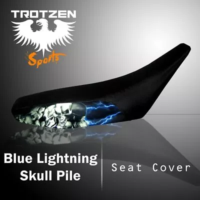 Kawasaki Mojave 250 87-04Blue Lightning Skull Pile Seat Cover #TTS271SEP271 • $49.99