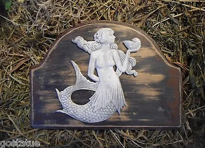 Mermaid Plastic Mold Plaster Cement Sea Fish Casting Mould 7  X 5  X 1/3  • $22