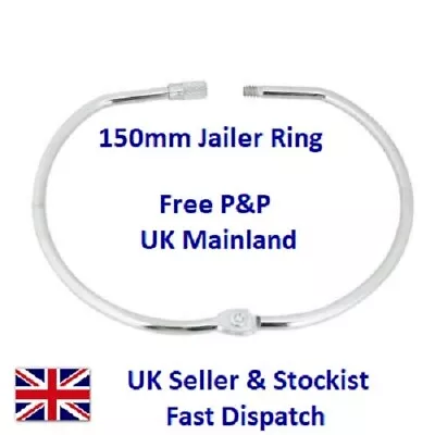 XL Jailers Fob / Keyring / Split Ring/ Jailer Ring 150mm - Choose Pack Size • £4.15