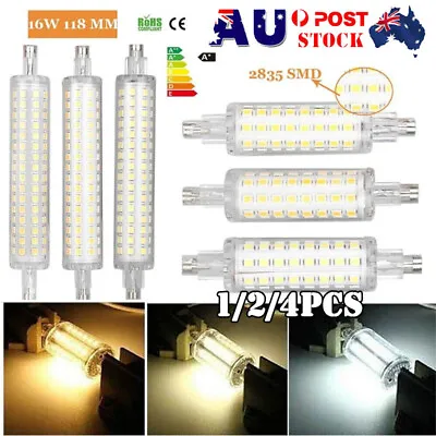 LED R7S 78mm 118mm Flood Light Bulb 12W 16W 2835 SMD Replacement Halogen Lamp AU • $11.05