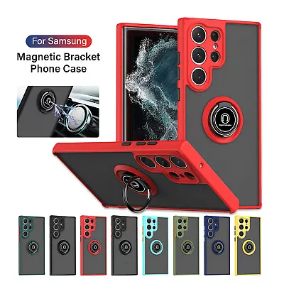 ShockProof Armor Ring Holder Magnetic Case For Samsung S20 S21 S22 S23 S24 Ultra • $9.28