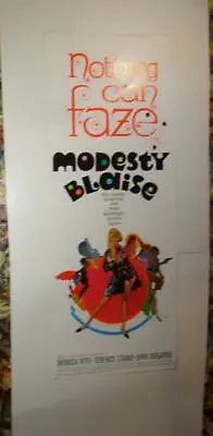 Modesty Blaise Insert Movie Poster 1966 Terrence Stamp Monica Vitti • $64.50