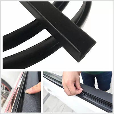 4M Black Car Front Rear Side Door Window Edge Sealed Strip Trim Weatherstrip • $21.59