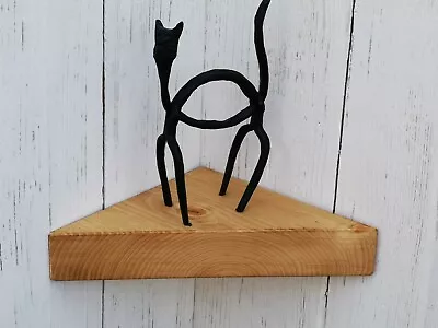£12 • Buy Triangle Chunky Wooden Floating Corner Shelf 8 Colours Discount On Multiple Pcs