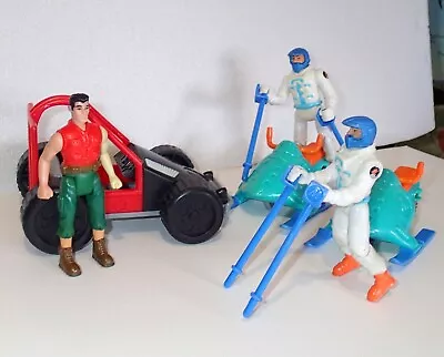 McDonald's 2001 Happy Meal 4'' Action Man Toy Dr X Buggy & 2 Ski-Doo Hasbro VGC • $23.20