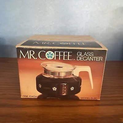 NEW Vintage Mr Coffee Glass Carafe Decanter Model D-7C  10 Cup Replacement NOS • $18.75