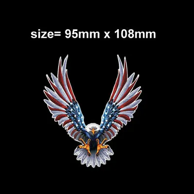 American Eagle & Us Flag Vinyl Car Sticker Decal Eagle Flag • £2.49