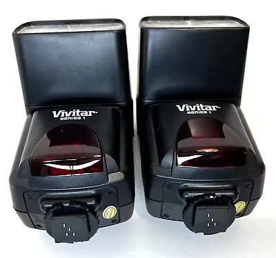 Vivitar Power Zoom DSLR AF Flash Series 1 Fits Canon E-TTL Cameras Set Of 2 • $65