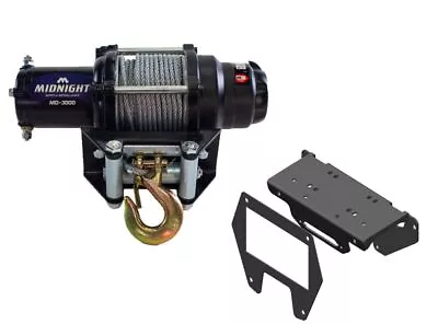 Viper 50 Ft Midnight Winch 3000 Lb Steel W/ Mount For Polaris RZR Pro XP 2020-22 • $199.98