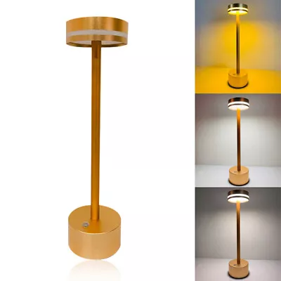 Modern LED Table Lamp Touch Dimmable USB Rechargeable Cordless Bar Night-Light • $25.55