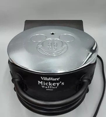 VillaWare Mickey's Waffler Disney Mickey Mouse Waffle Maker Tested Working • $26.99