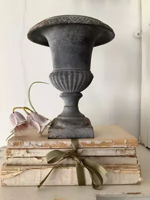 ~Wonderful Vintage French Petite Cast Iron Urn/Planter~Decorative Display • £35