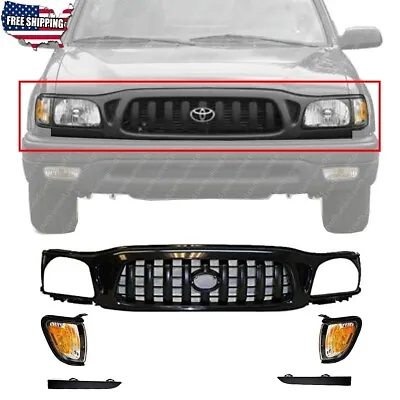 New Front Grille + Filler + Corner Signal Light 5pc For 2001-2004 Toyota Tacoma • $163
