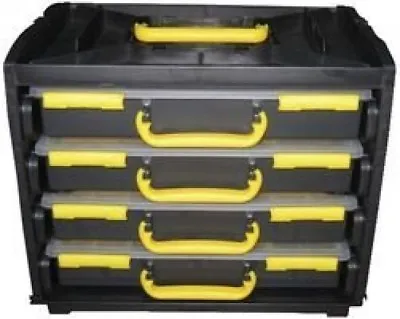 £59.05 • Buy Large Assorter Case Storage System Garage Workshop Screws Bits Parts Organizer