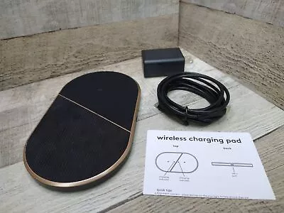 Heyday Qi Enabled Dual Pad Wireless Charger BULK PACKAGED • $14.95