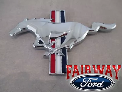 16 Thru 22 Mustang OEM Ford California Special Chrome Tri-Bar Pony Grille Emblem • $54.95