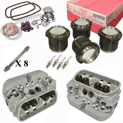 Vw Bug Engine Rebuild Kit 1776cc Air-cooled Top End GTV-2 Heads & Mahle Pistons • $1689.95