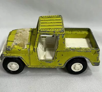 Vintage 1969 Tootsietoy Diecast & Plastic Off Road Pick-Up Truck Jeep Yellow • $9.99