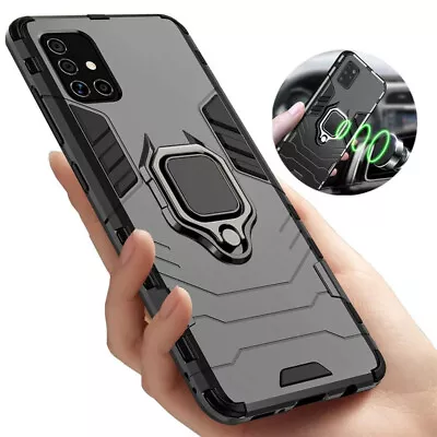 Shockproof Ring Hard Case For Samsung S8 S9 S10 S20 Note 9 10 Plus A51 A71 Cover • $9.96