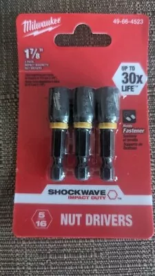 3 Shockwave Impact Duty 5/16 In. X 1-7/8 In. Black Oxide Magnetic Nut Driver • $10.25