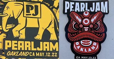 Pearl Jam 2 Sticker Oakland Arena California 5/12 5/13 2022 Night 1 & 2 Vedder • $34.17