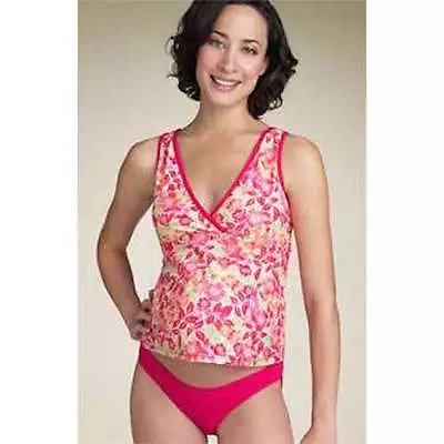 Belly Basics Maternity Tankini Swim Suit Pink Multi • $4.99