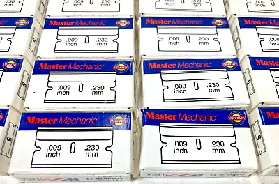 300 MASTER MECHANIC Razor Blades SINGLE EDGE Scrapers .009 Inch 741355 NOS • $28