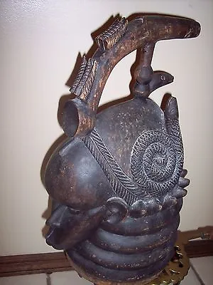 Terrific MENDE SOWEI Helmet Wood Mask African Sierra Leone Liberia - Sande 17  • $3000