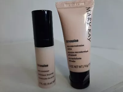 Mary Kay Timewise Set Microdermabrasion Refine .5 Oz/Pure Minimizer .17oz Exp.18 • $14.99