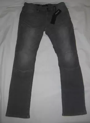 Kenneth Cole Men's Low Rise Slim Fit Stretch Denim Blacka Gray Jeans Sz 32x30 • $34.99