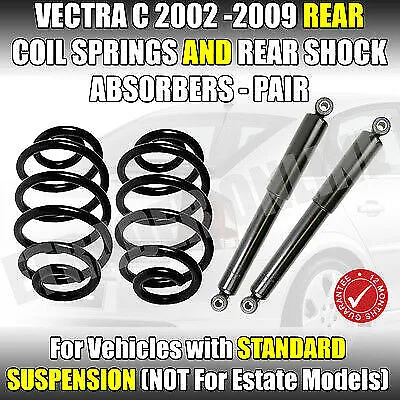 Vauxhall Vectra C Hatch Saloon 02-09 Pair Rear Coil Springs & Shock Absorbers  • $106.04