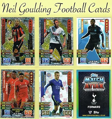 Topps MATCH ATTAX 2015-16 ☆ PREMIER LEAGUE ☆ Football Cards #361 To #464 • £0.99